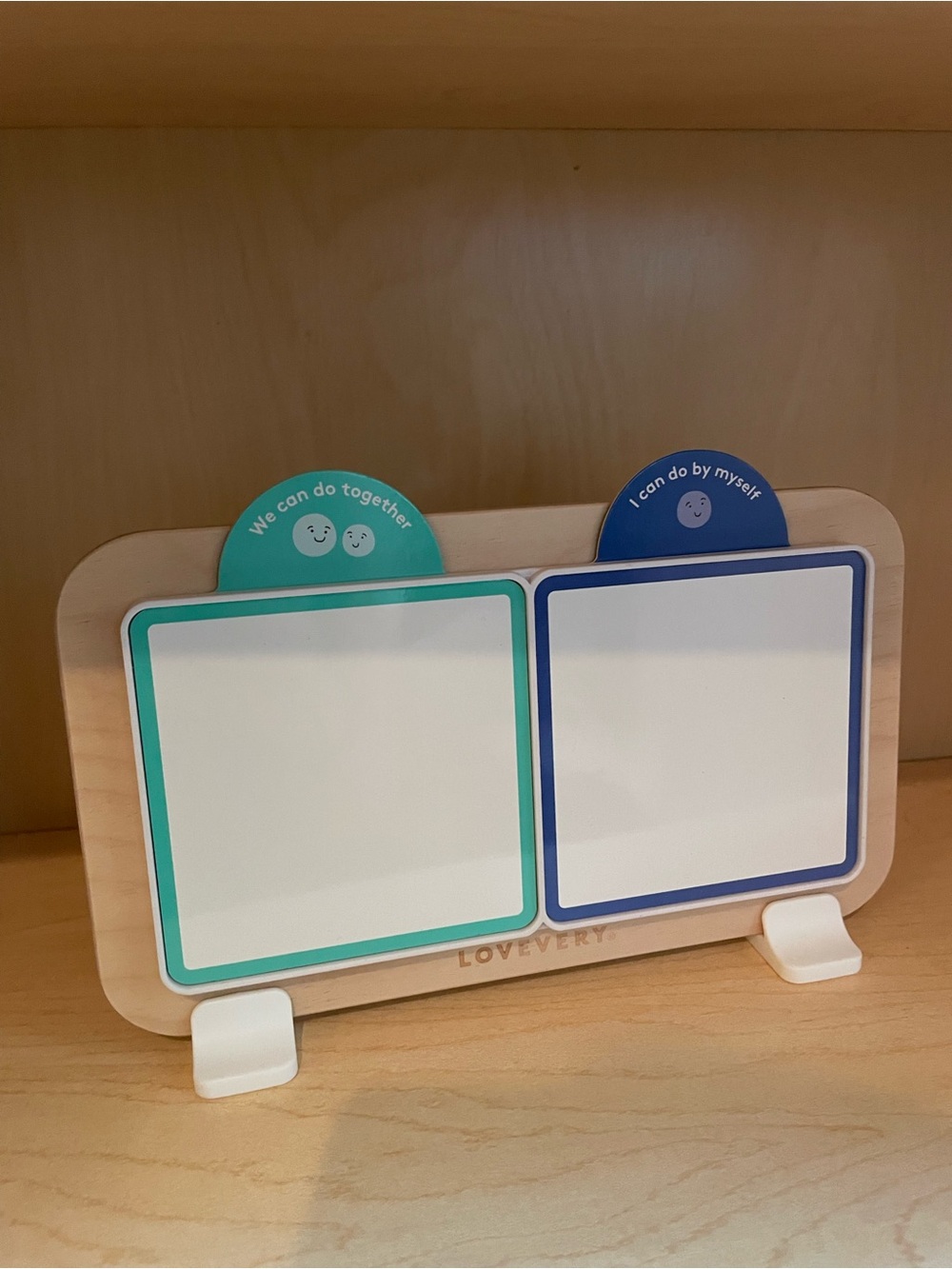 Lovevery Double Dry-Erase Activity Board - Teal & Navy